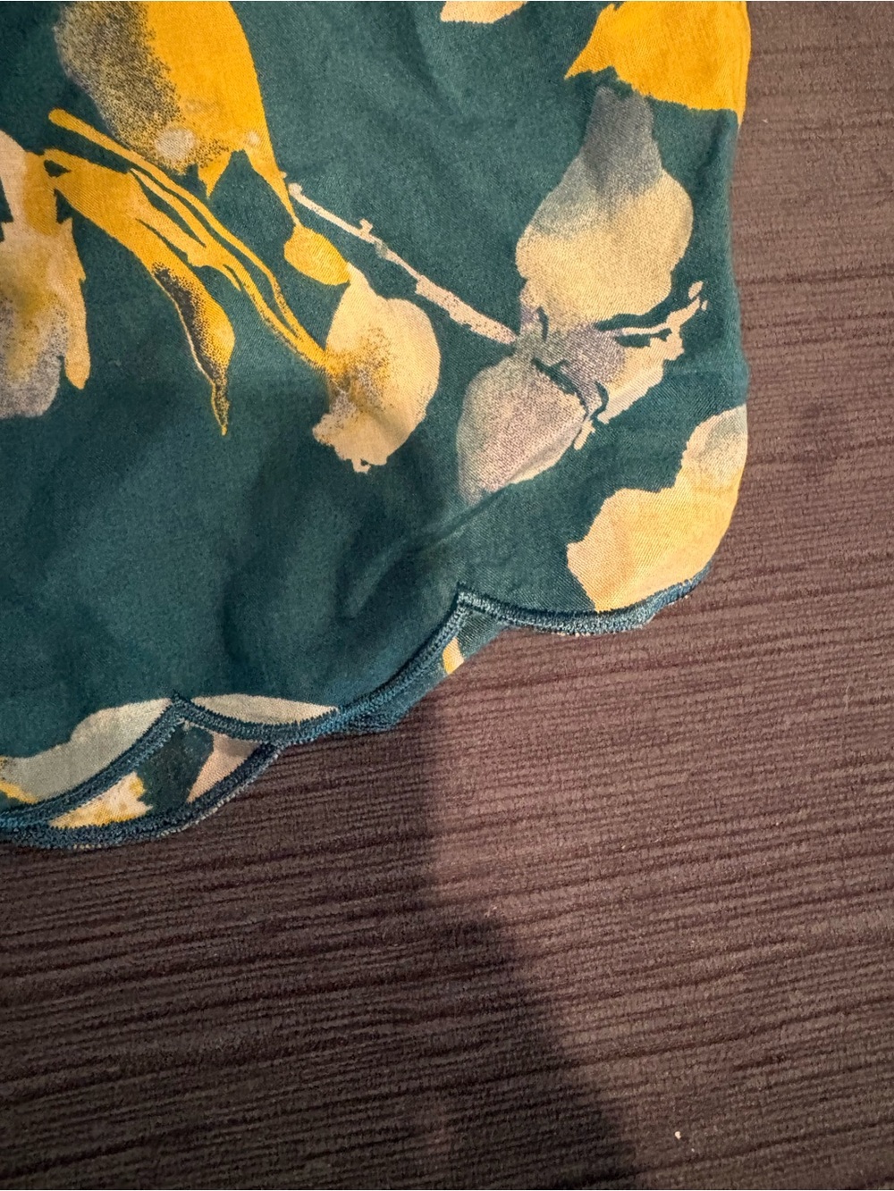 Stars Above Teal Floral Pajama Shorts - Picture 10 of 12